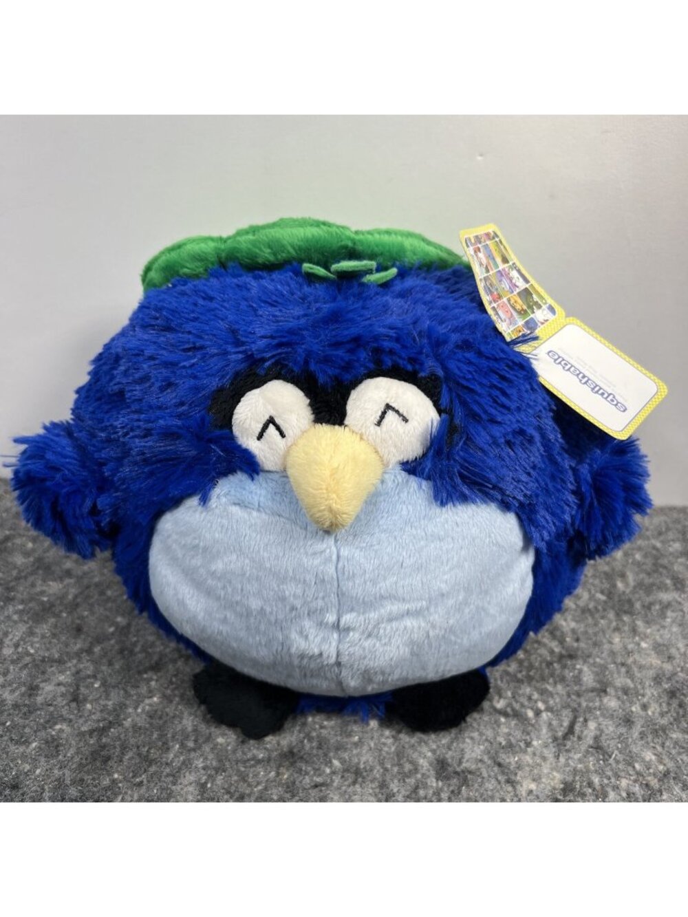Squishable Minis 7" Peacock Plush Stuffed Animal Blue Green Bird NEW Bag & Tag